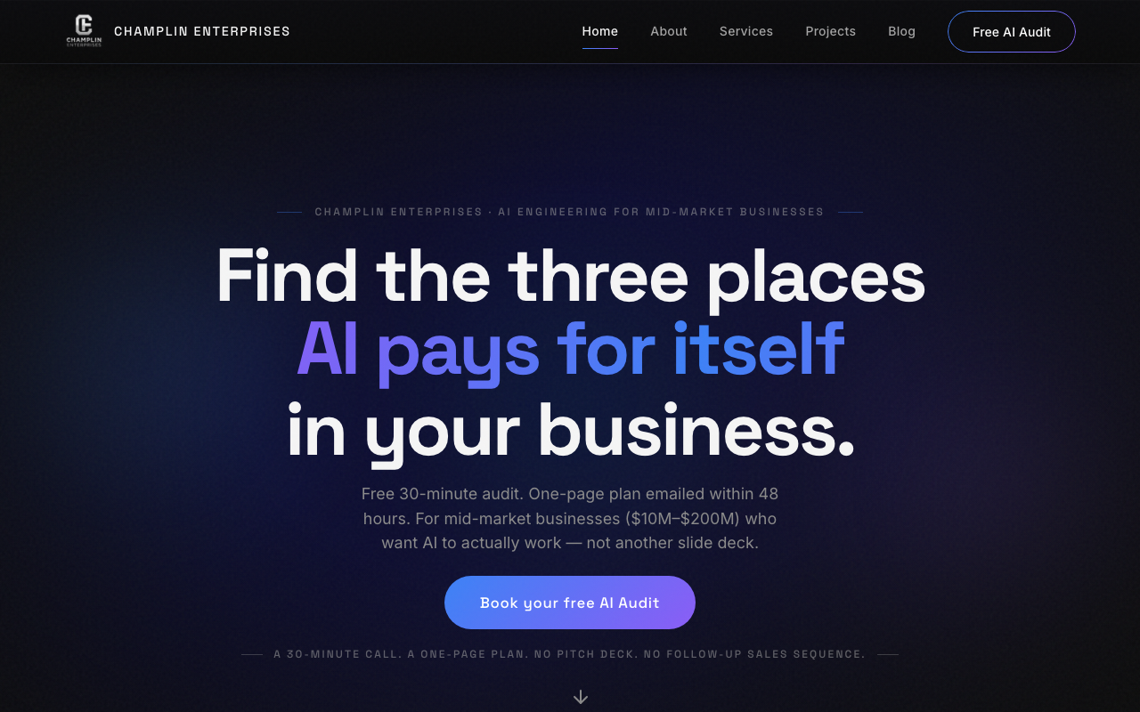 Champlin Enterprises screenshot